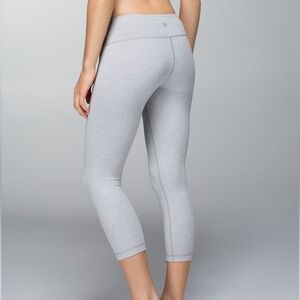 Lululemon Wunder Under Crop Heathered 21”